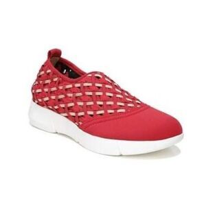 EUC Sarto By Franco Sarto Fallan Woven Slip-On Sneaker in Red